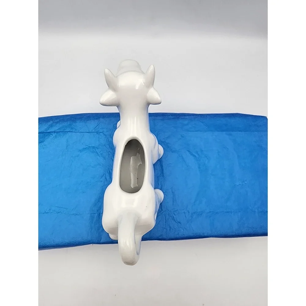 Pier 1 Imports White Porcelain Cow‎ Creamer Farmhouse Pitcher Glossy Finish